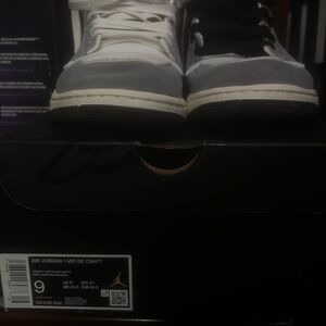 Air Jordan 1 Mid SE Craft Cement Sneakers